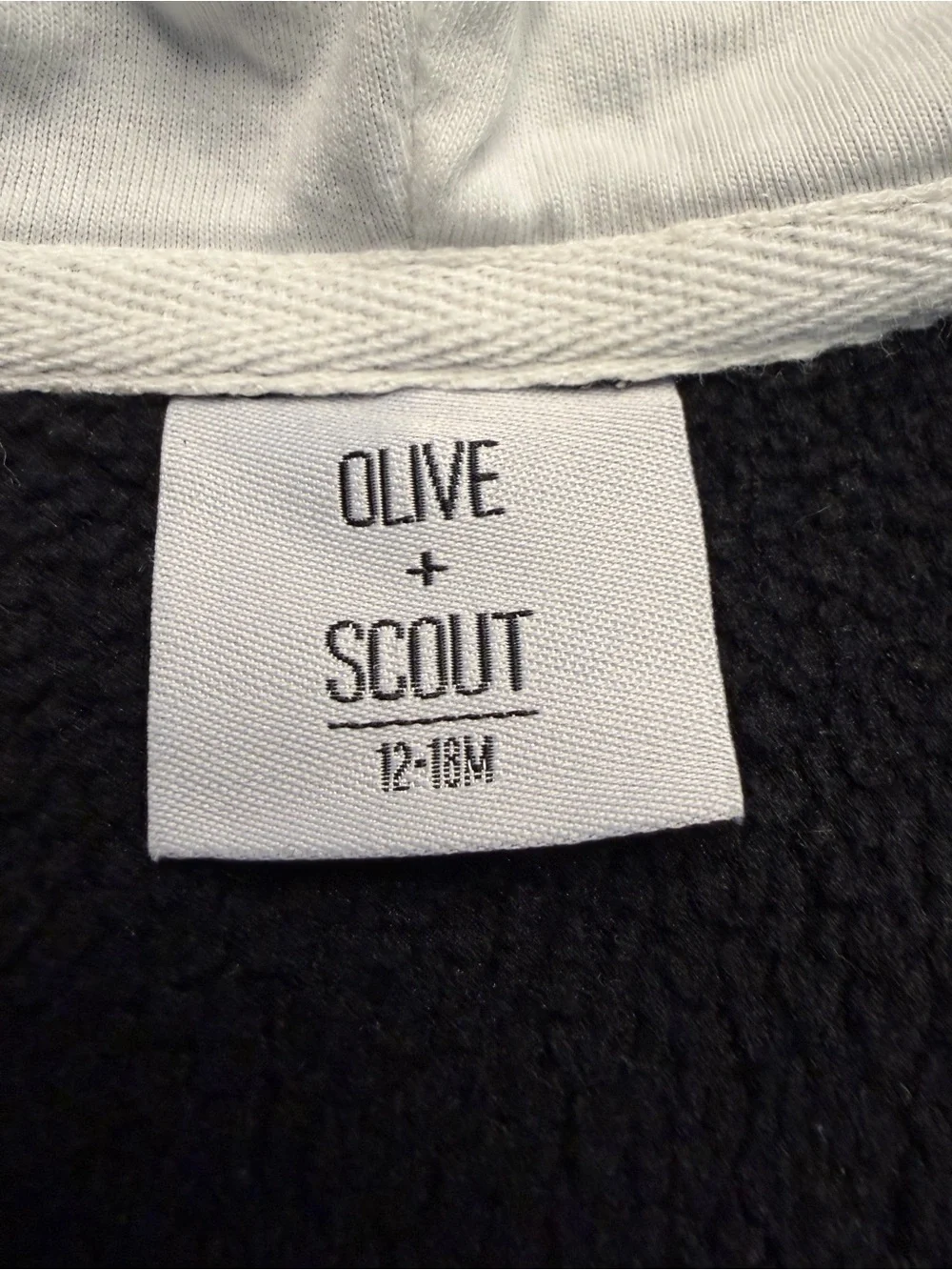 Olive and Scout Black & White Hooded One-Piece Jumpsuit